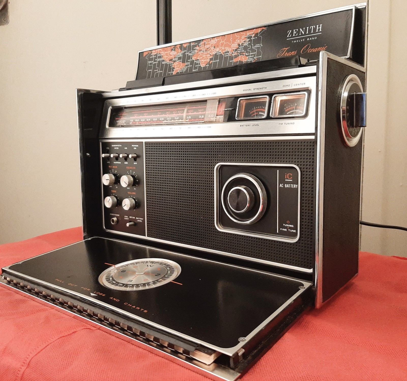 Fully Serviced-Washed+New Lamps-ZENITH ROYAL R7000-2 7000 AM/FM Shortwave Radio