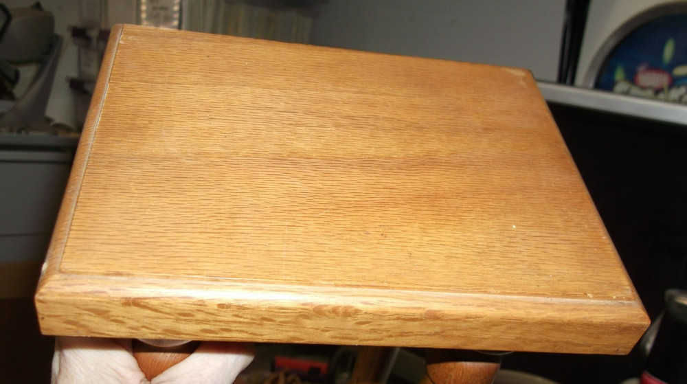 LARGE TALL OLD MASONIC 'KNOCKER' WITH GAVEL, SOUNDING BLOCK