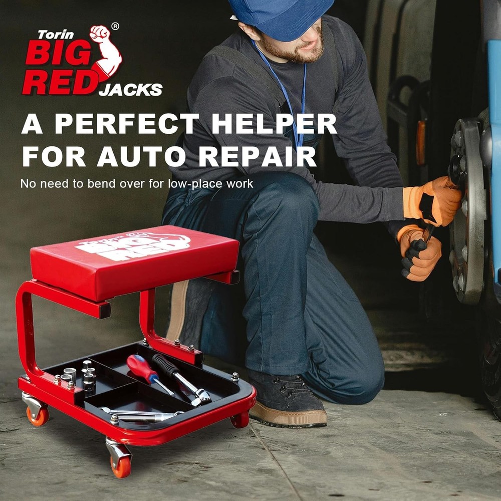 Garage Creeper Rolling Seat Stool