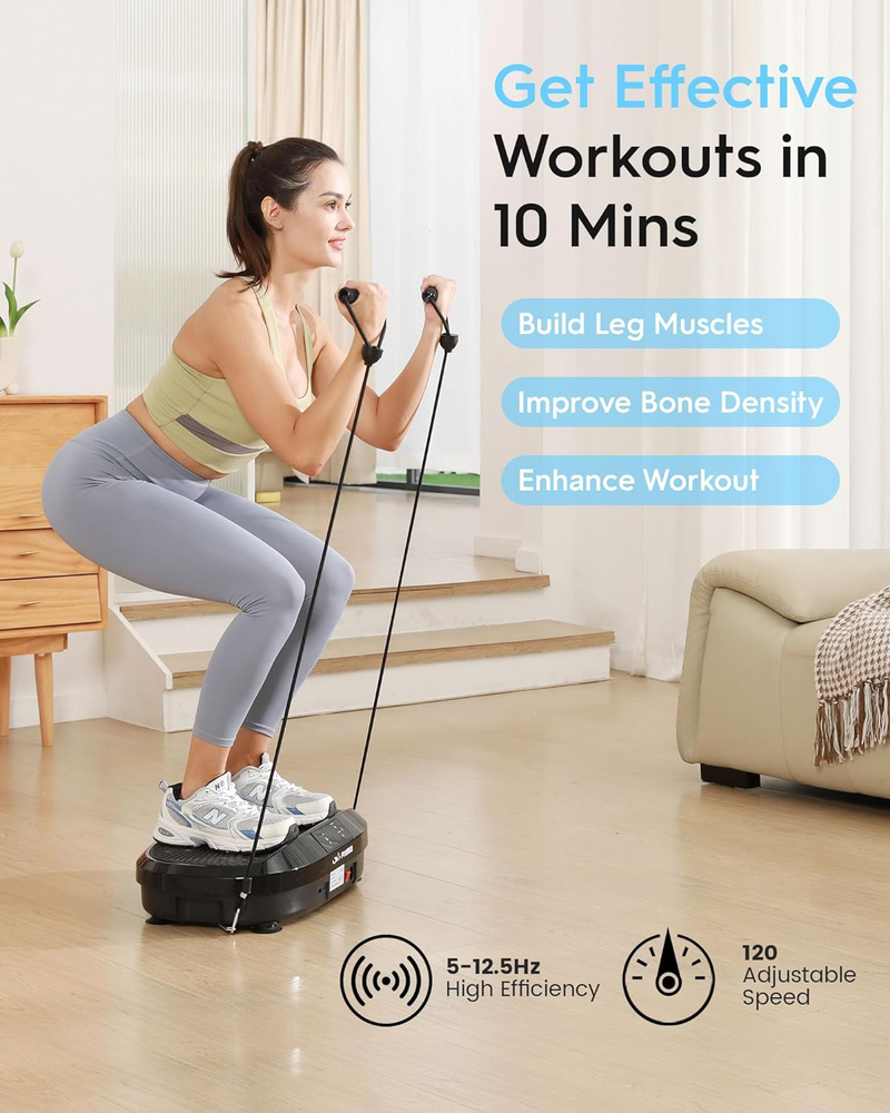 Vibration Plate Exercise Machine, Lymphatic Drainage Machine, Whole Body Workout