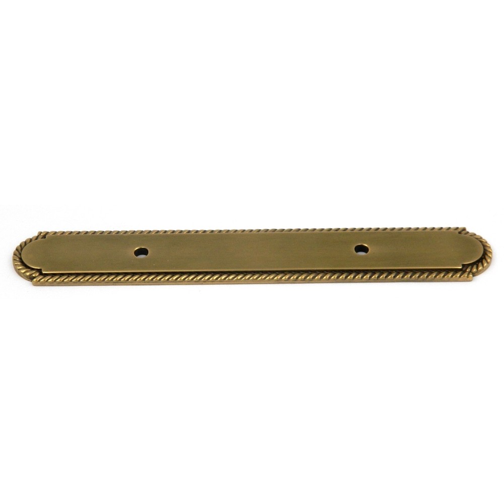 Belwith Sherwood Antique Solid Brass 3"cc Cabinet Handle Pull Backplates P109