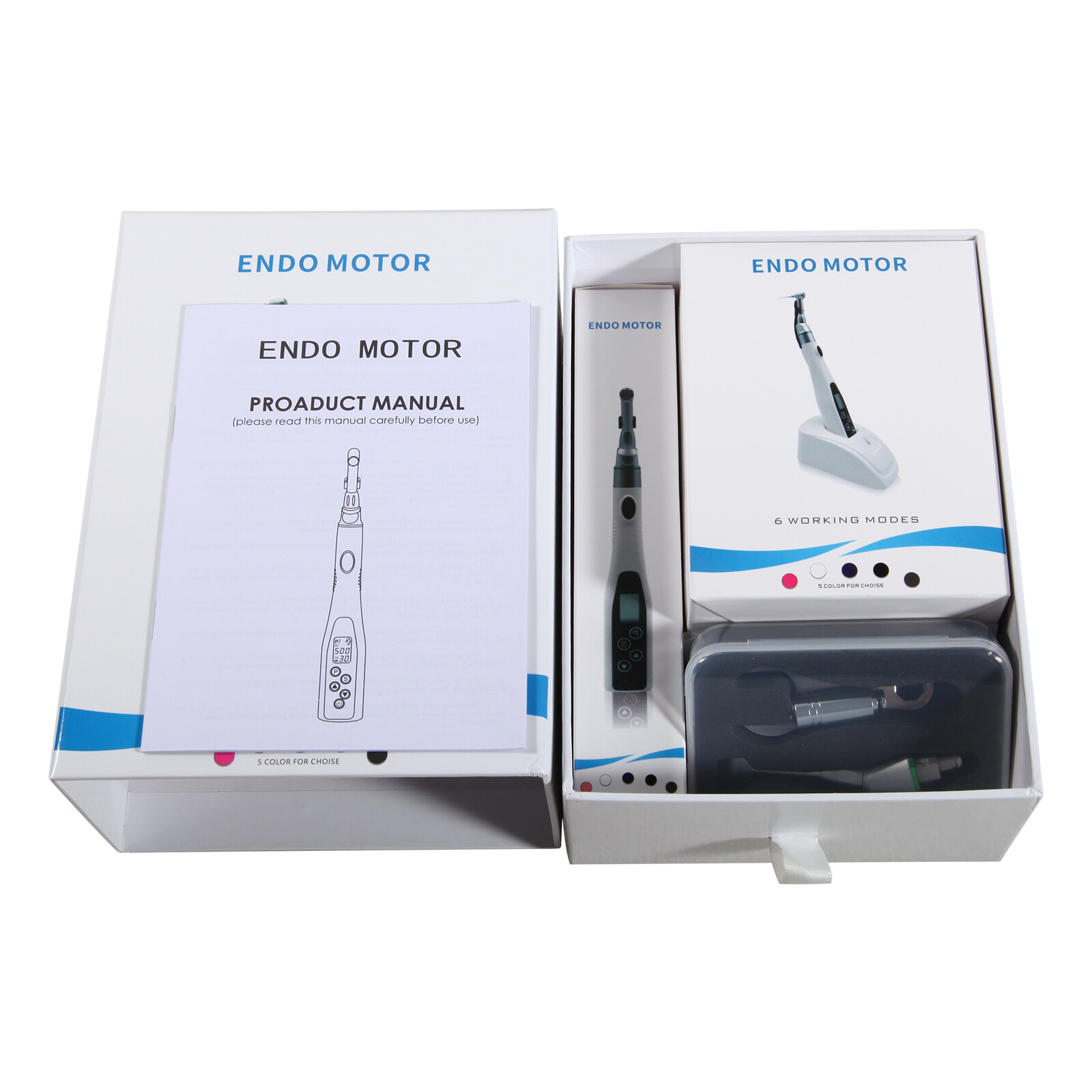 Wireless LED Dental Endodontic​ Endo Motor Root Canal 16:1 Mini Head Handpiece
