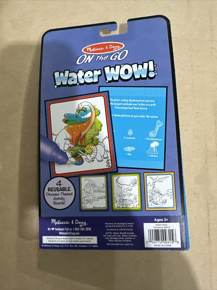 Water Wow Dinosaurs Melissa & Doug On The Go