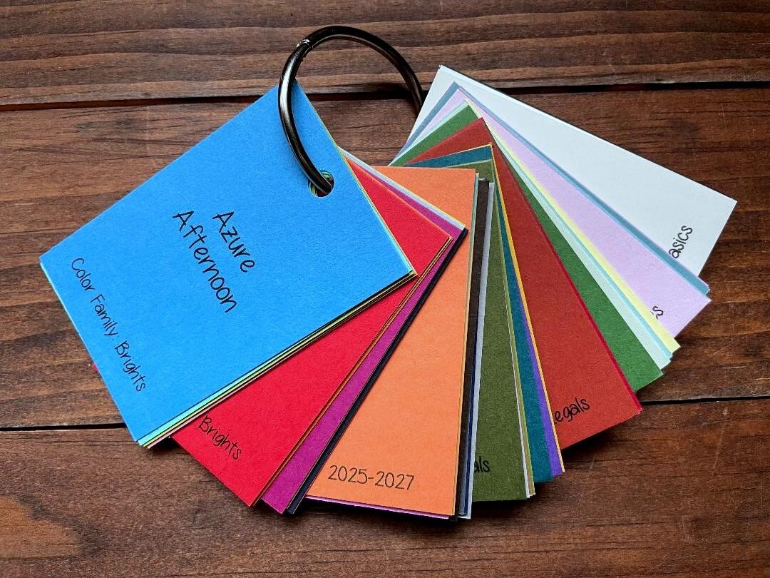 UPDATED: 2025-2026 Stampin' Up! Cardstock Color Ring ~ 55 Swatches ~ SHIPS FREE!