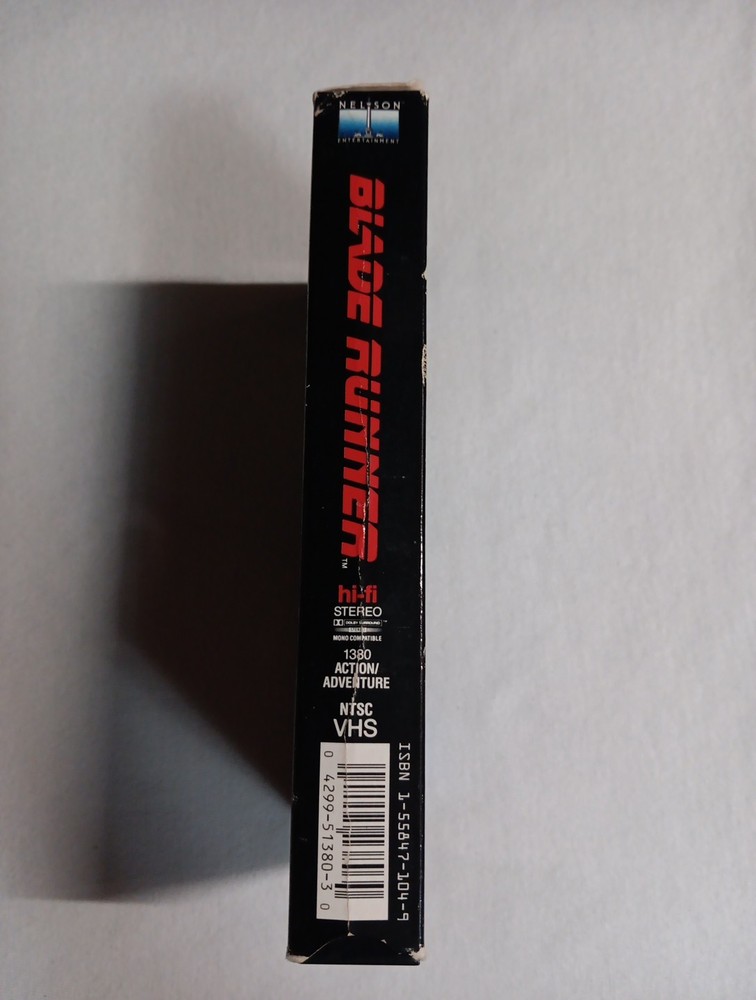 Blade Runner (VHS, 1982) 1987 Release Full Screen - Tape Tested ✔️ VG
