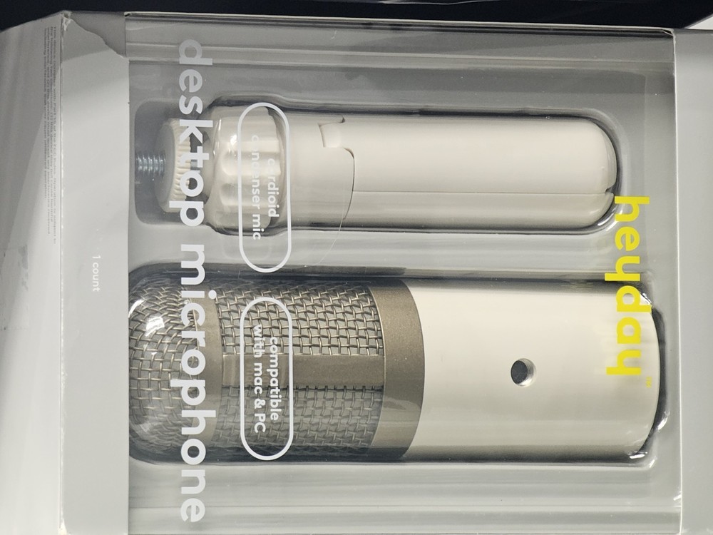 heyday Desktop Microphone - Stone White