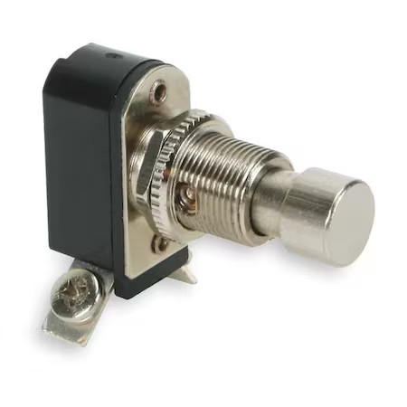 Miniature Push Button Switch, 6A At 125V, 2Vln3