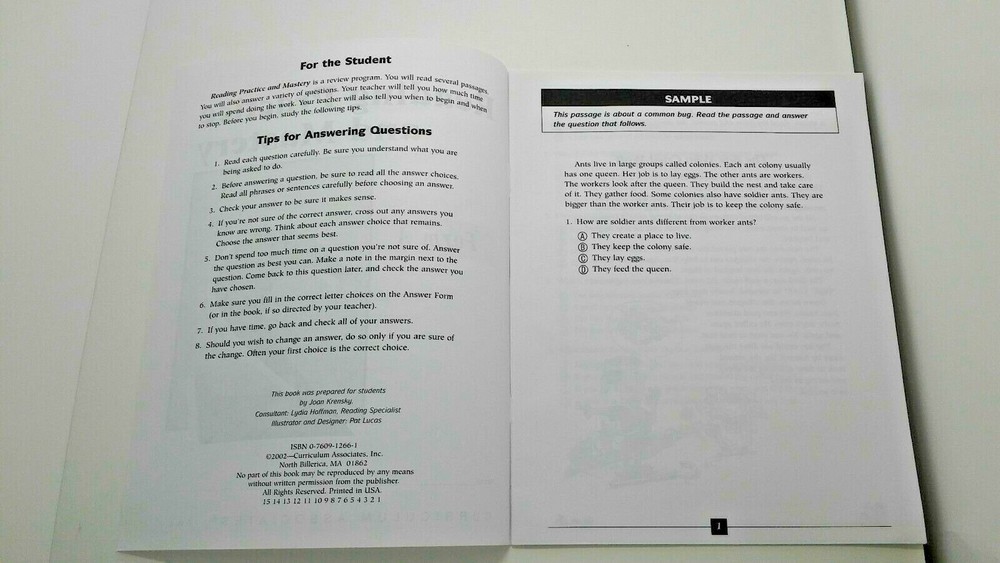 Reading Comprehension Practice Mastery +Tips for Answering Questions 2nd Grade 2
