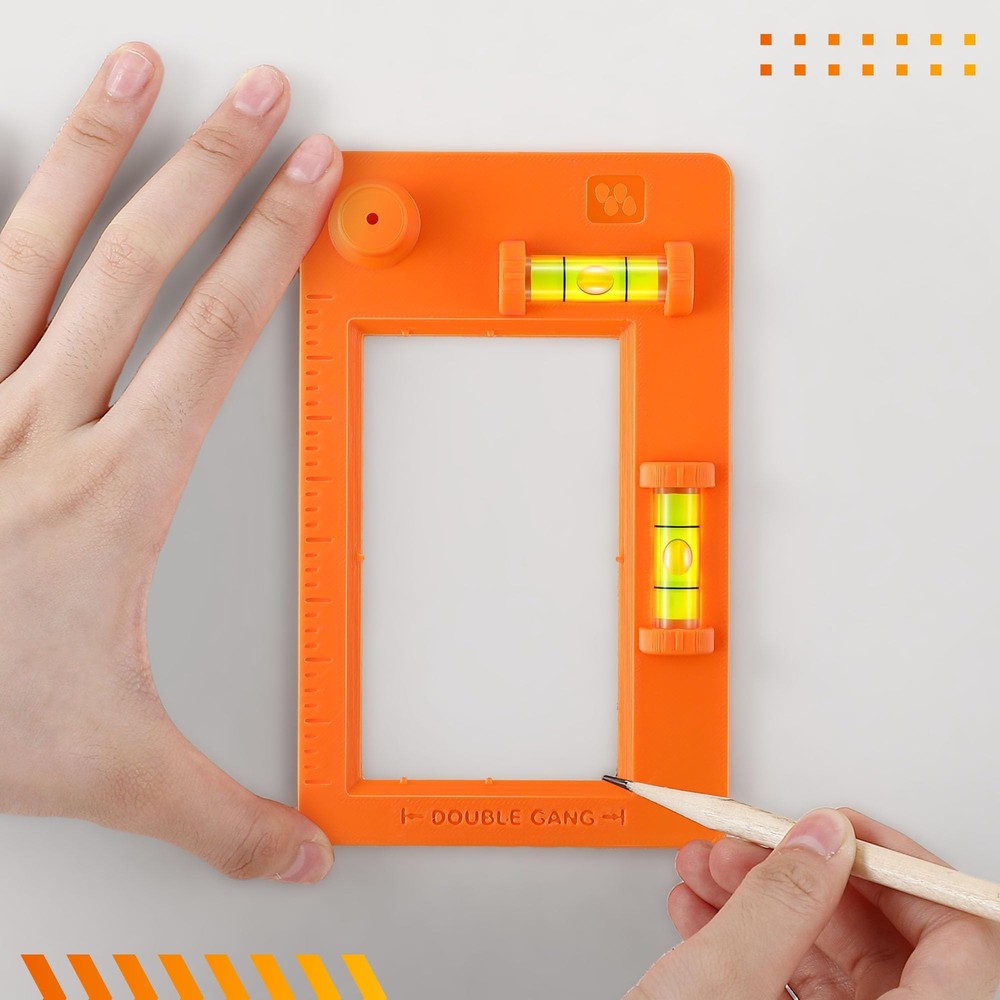 Low Voltage Mounting Bracket Template Horizontal or Vertical Mounting Templat...