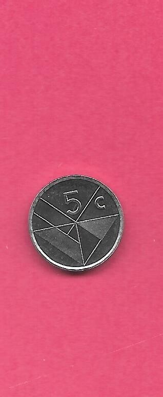 ARUBA KM1 1999 UNCIRCULATED-UNC MINT-UNC OLD 5 CENT COIN