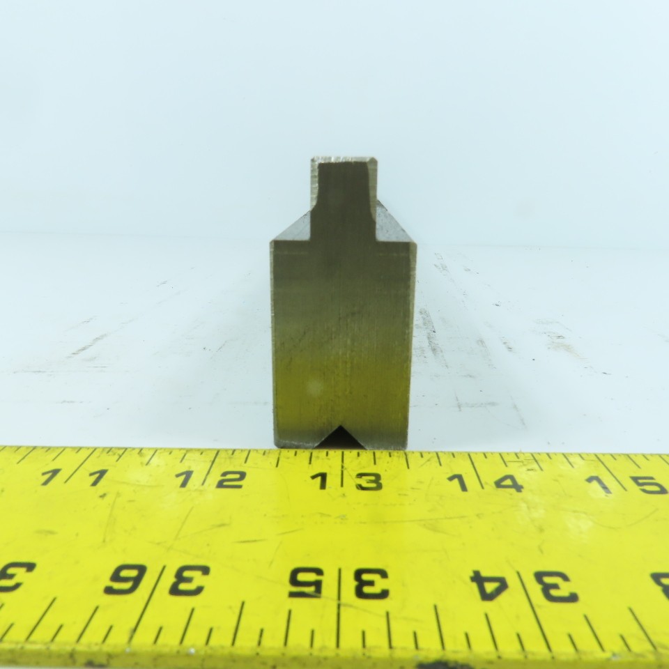 14-1/4" Press Brake Forming 90° V Angle Die Block 1-1/8" Thick 1-3/4"H 1/2" Tan