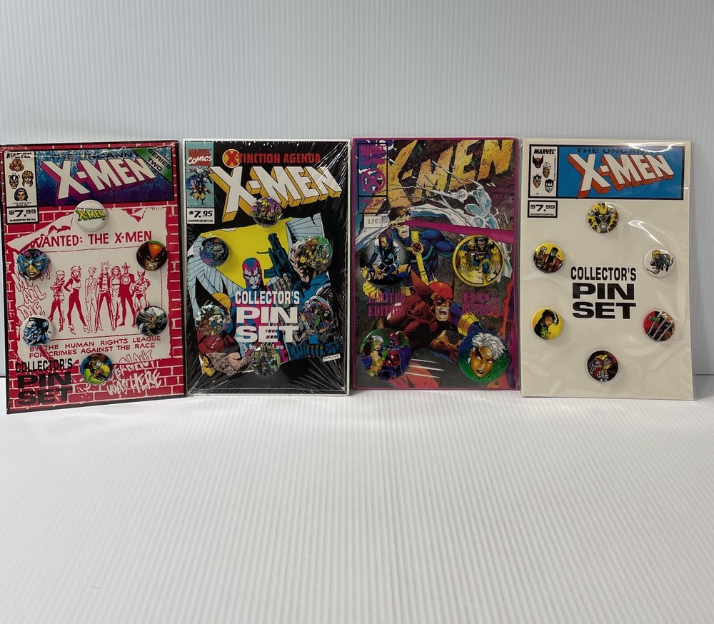 X-Men Collector Pin Sets (4 sets) Sealed