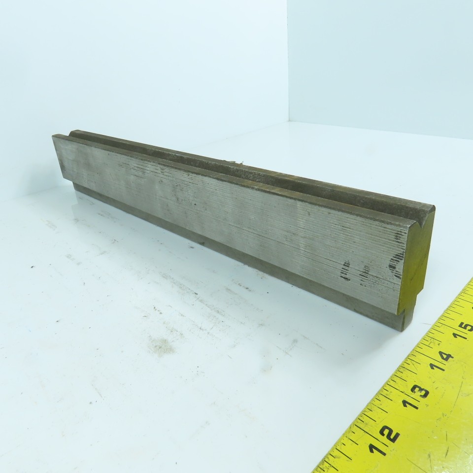 14-1/4" Press Brake Forming 90° V Angle Die Block 1-1/8" Thick 1-3/4"H 1/2" Tan