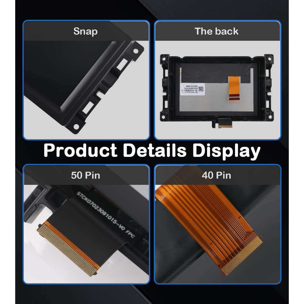 7" LCD Touch Screen w/ Frame For 2017-2020 Jeep Compass Radio Navigation Replace