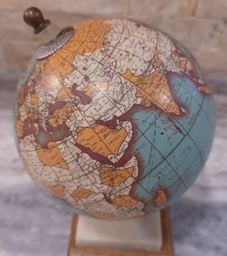 Decorative Tabletop World Globe 8 3/8"