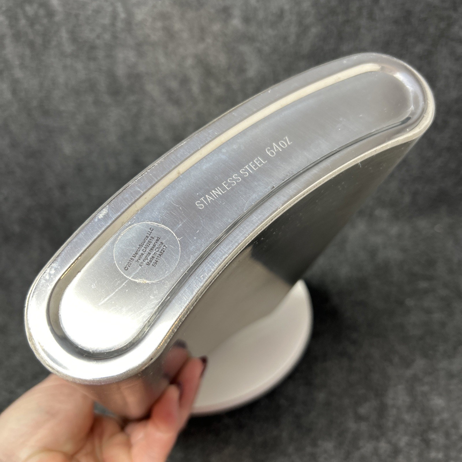 Giant 64oz Stainless Steel Flask 11" Novelty Santa Naughty Nice I Can Explain