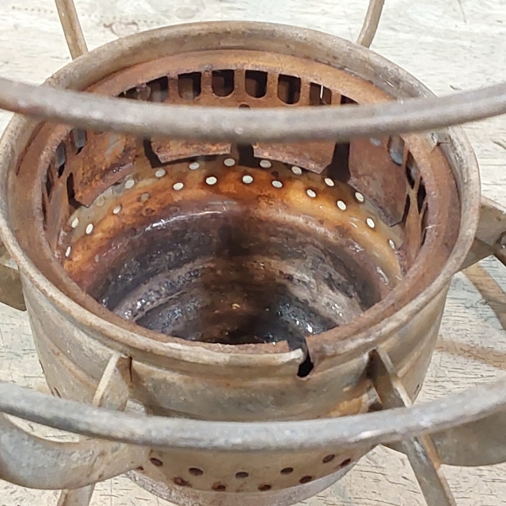 Dietz 39 Steel Clad Lantern - Frame and Ventilator - Surface Rust inside