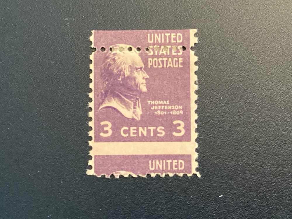 ICOLLECTZONE  US EFO 807 misperf hinged