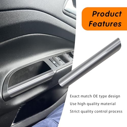 Front Left Interior Door Armrest Handle Cover, Interior LT# 1 PC Silver