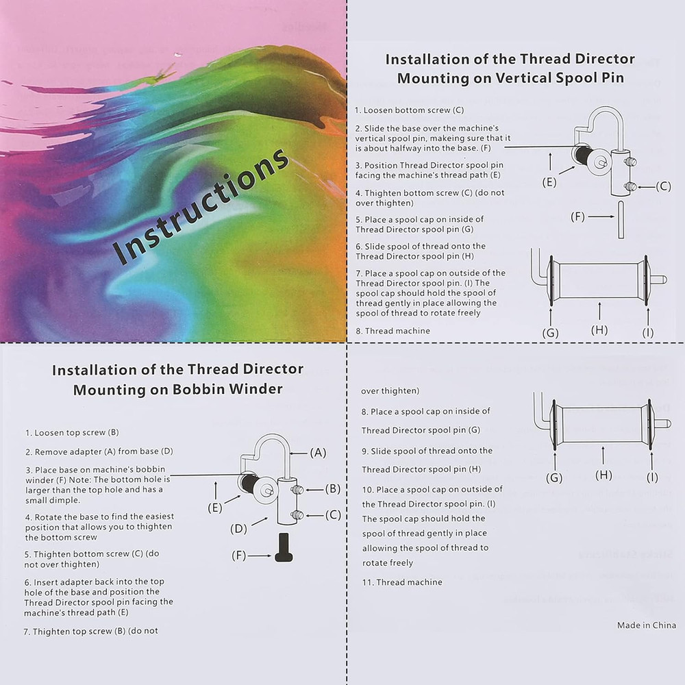 Thread Holders for Spools Thread Stand Spool Pin Adapter for Sewing Machine Embr