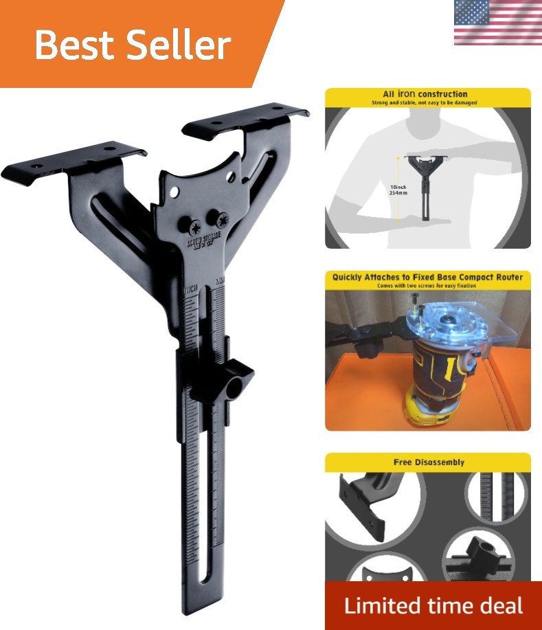 Durable Router Edge Guide for Compact Routers - Precision Woodworking Tool