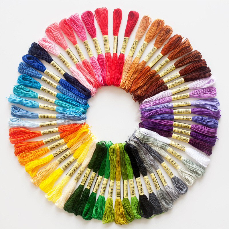 Handmade Thread Embroidery Thread Cross Stitch Thread Knitting Thread Cotton❥