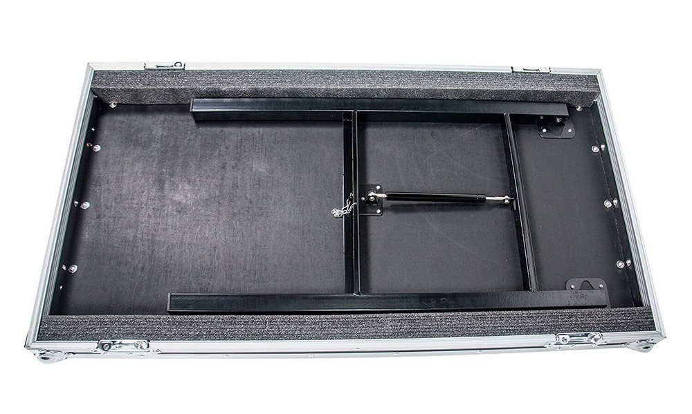 OSP Cases | ATA Road Case | 16-Space Amp Rack | 20" Deep | Standing Lid Table...