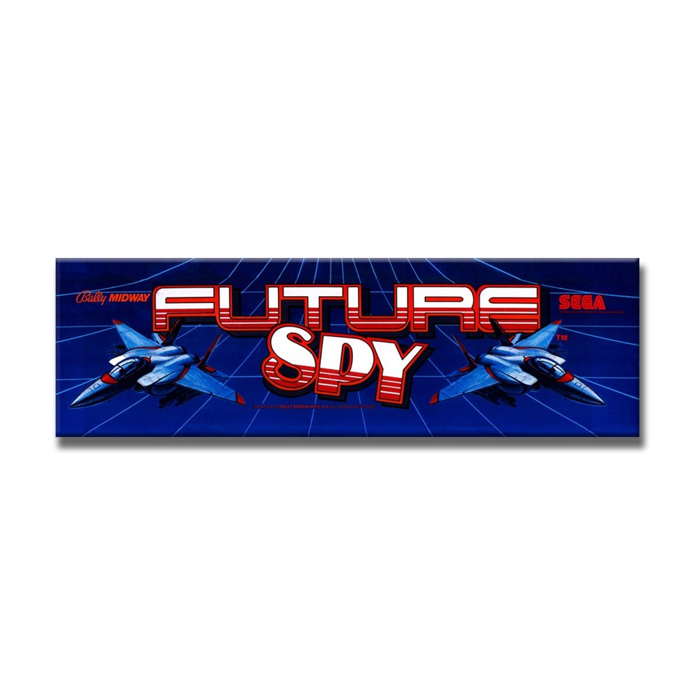 Future Spy Premium Arcade Marquee Insert Reproduction Header Backlit