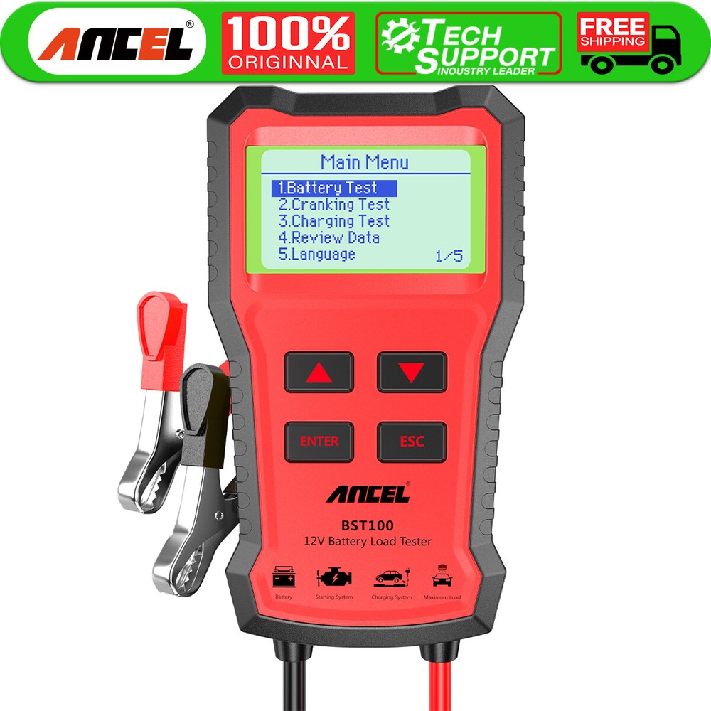 ANCEL BST100 Battery Load Tester Cranking Charging Test Battery Analyzer Tool