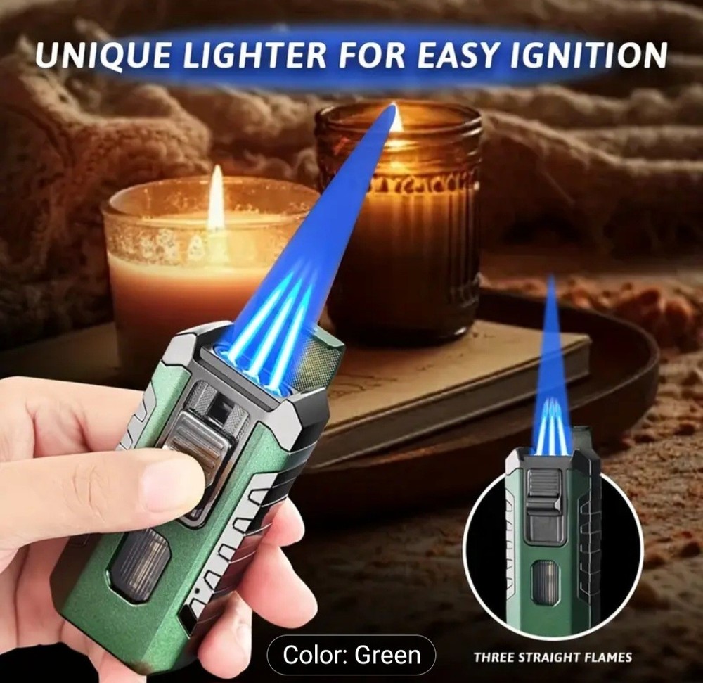 Cigar Torch Lighter 3 Flame