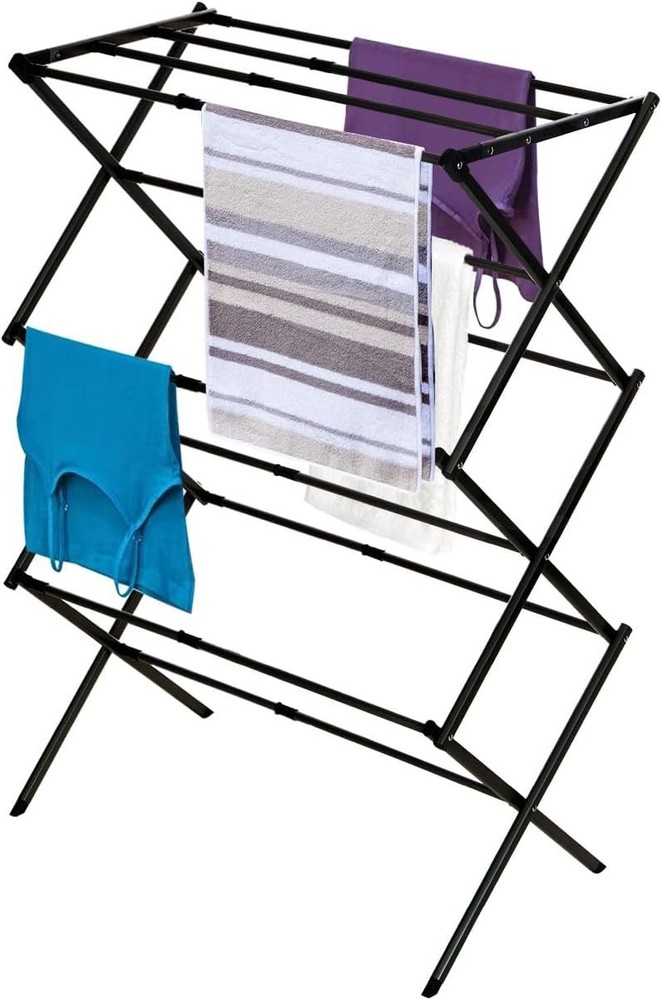 BLACK DECKER 3 Tier Expandable Collapsing Foldable Laundry Rack Air Drying