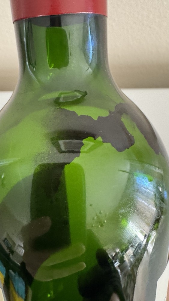 Empty Wine Bottle w Broken Cork Colgin 2016