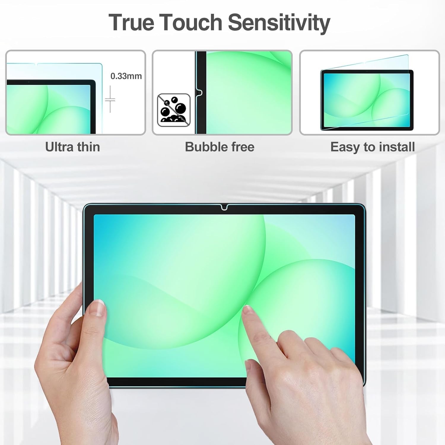 2PCS For 2026 Galaxy Tab A11+ Plus 11-inch Tempered Glass Screen Protector Saver