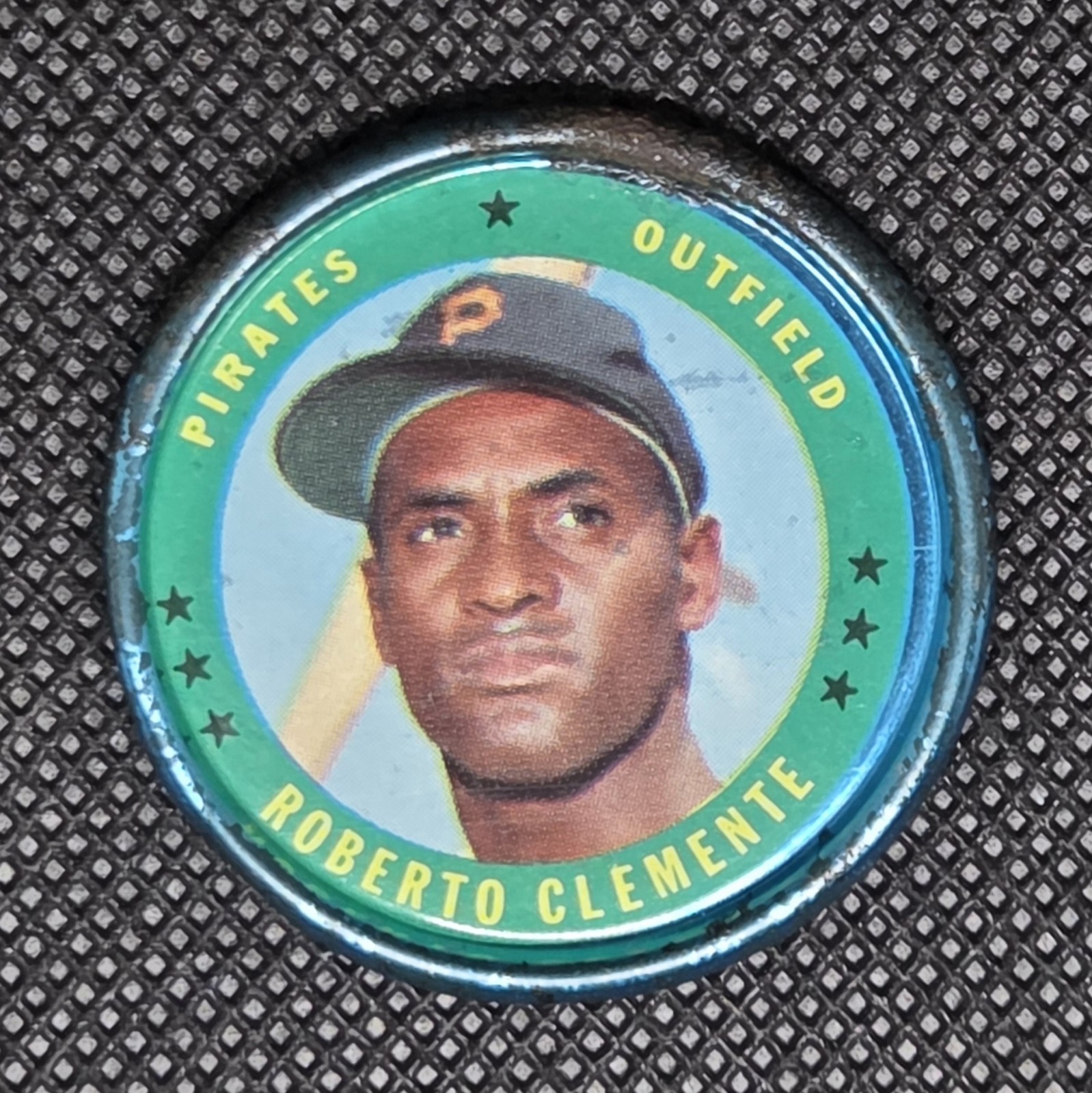 1971 Topps Coin #71- Roberto Clemente HOF Pirates