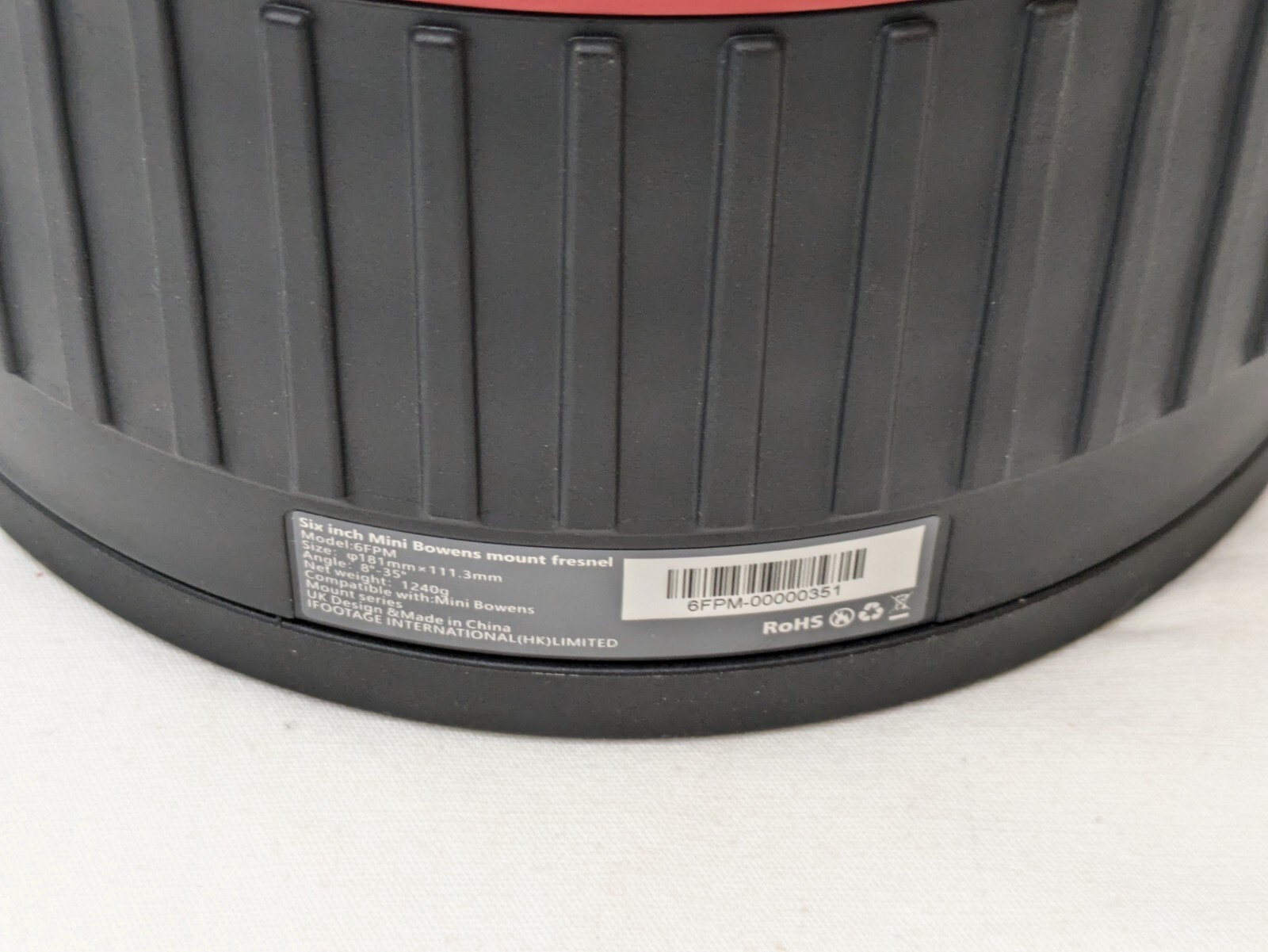 iFootage 6 Inch Mini Bowens Mount Fresnel Spotlight Lens 6FPM 8-35 Degree