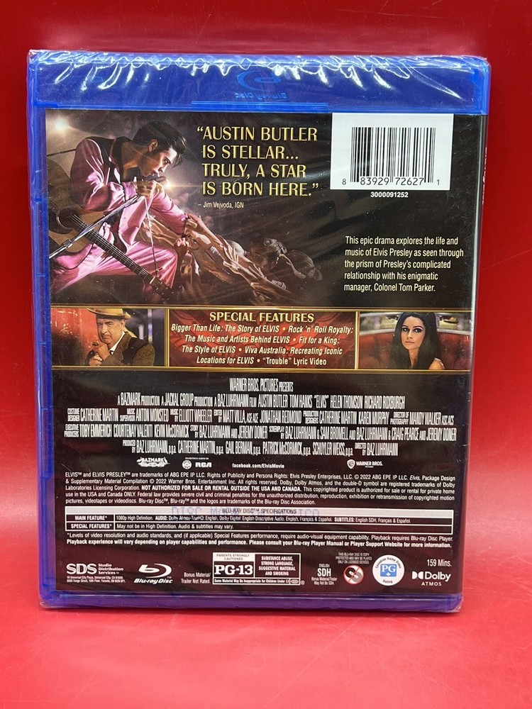 Elvis (Blu-ray, 2022) New/Sealed