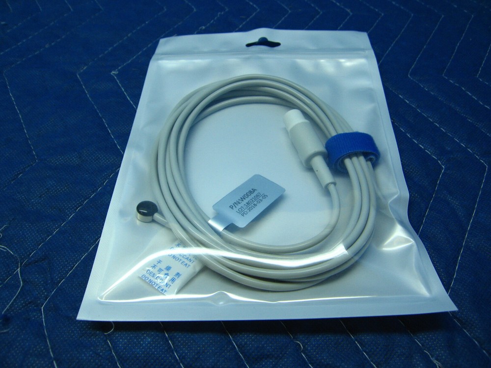 Fits Siemens Drager Reusable Skin Surface Temperature Cable Sensor 5204669 Delta