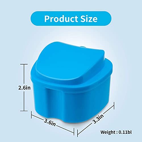 Denture Retainer Container Case Cleaning Denture Bath Box False Teeth Storage