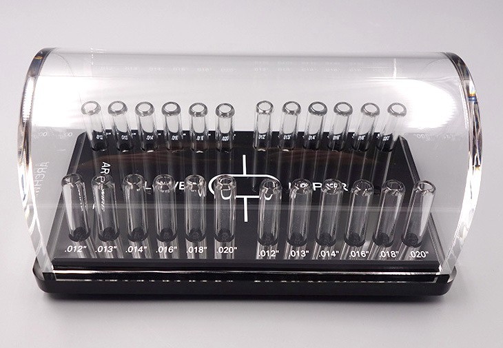 Dental Orthodontic Arch Wire Storage Box Round/Rectangular Acrylic Organizer