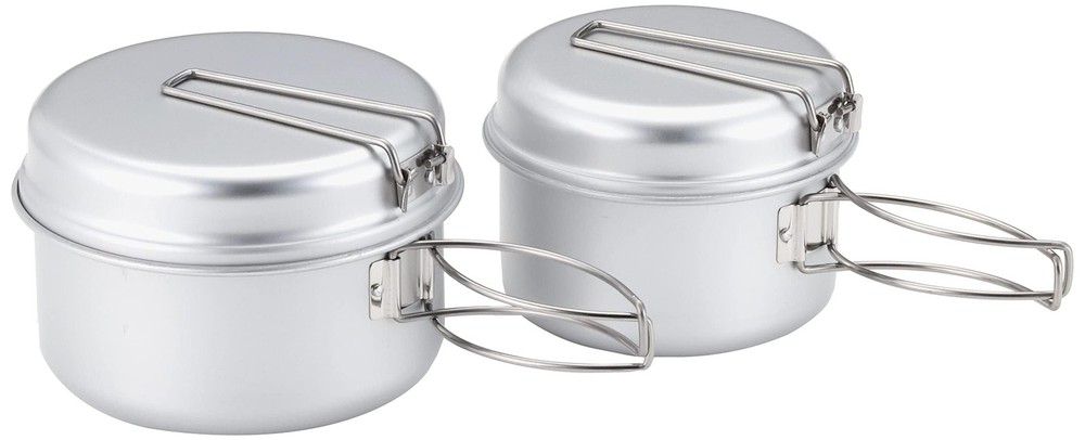 Snow Peak Titanium Multi Compact Cookset - Ultralight Camping Cookware Set with