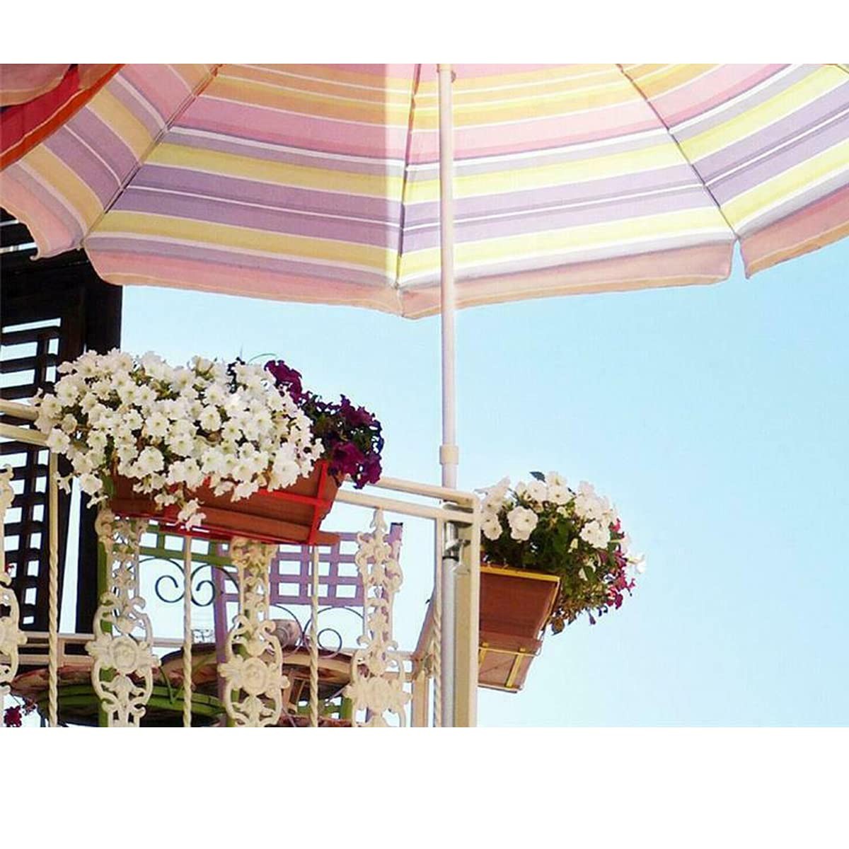 Upgrade Umbrella Clamp Stand Holder Heavy Duty Bench Buddy Patio Umbrella Fix...