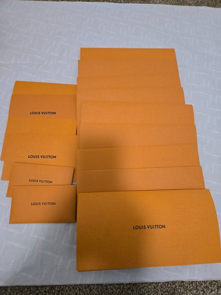 Assorted Louis Vuitton packaging