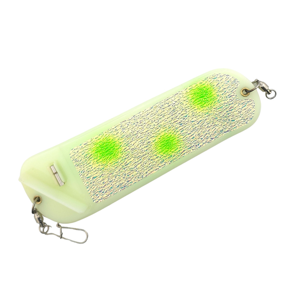 Custom Painted Pro-Troll ProChip 8" Super Glow Flasher - Green Dots
