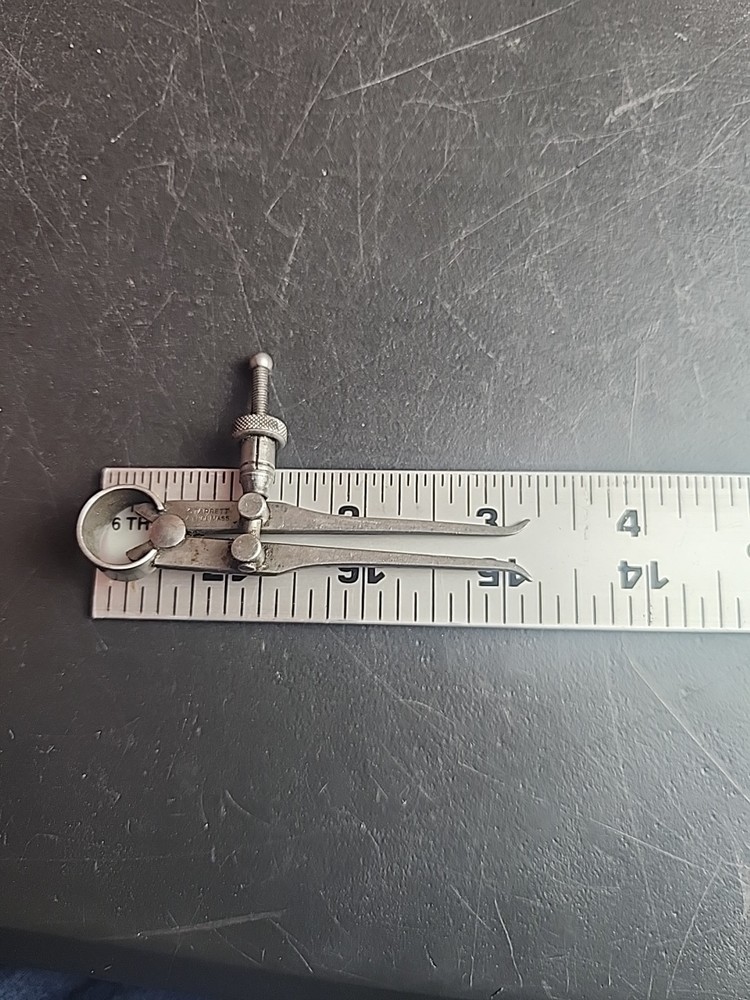 Vintage L. S. Starrett Square Leg Inside Spring Caliper USA