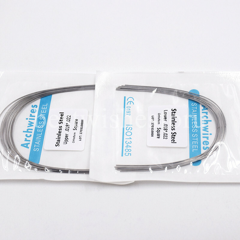 Dental Orthodontic Stainless Steel Square Upper/Lower Arch Wire Rectangular New