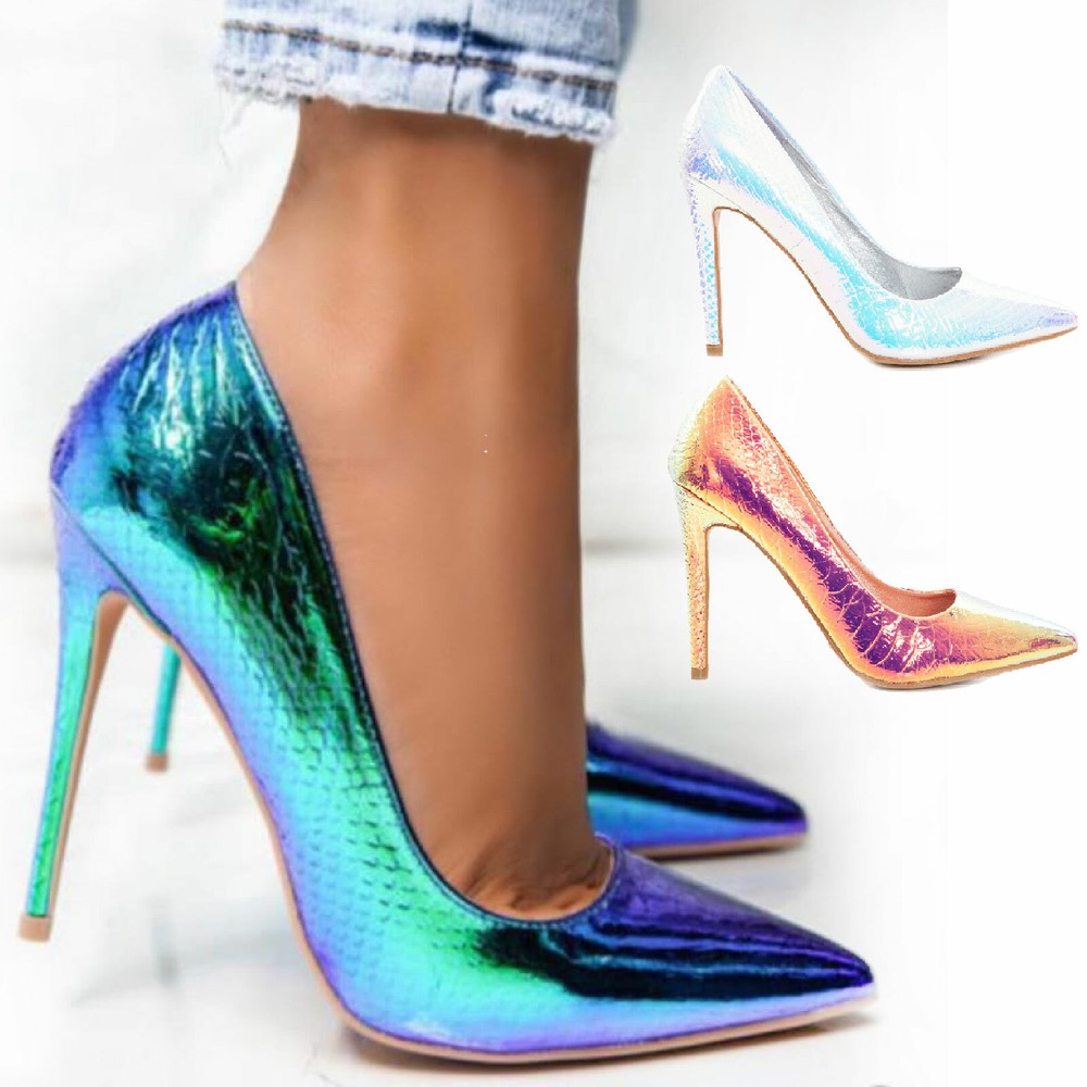 Women's Metallic Pointed Toe High Heels TooCool S1682