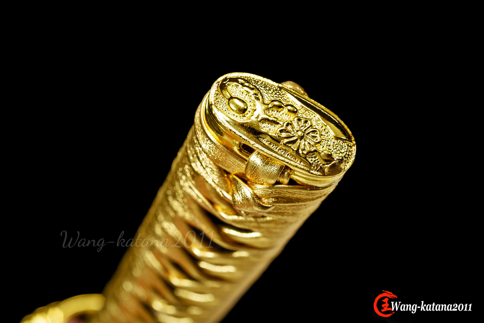 All Gold Katana 1095 Steel Sharp Battle Ready Japanese Samurai Functional Sword