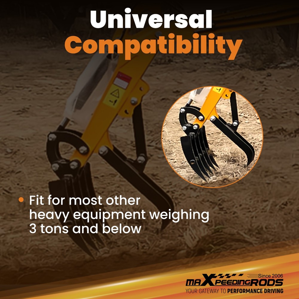 Mini Excavator Grading Attachment 490mm for Construction Equipment Under 3T