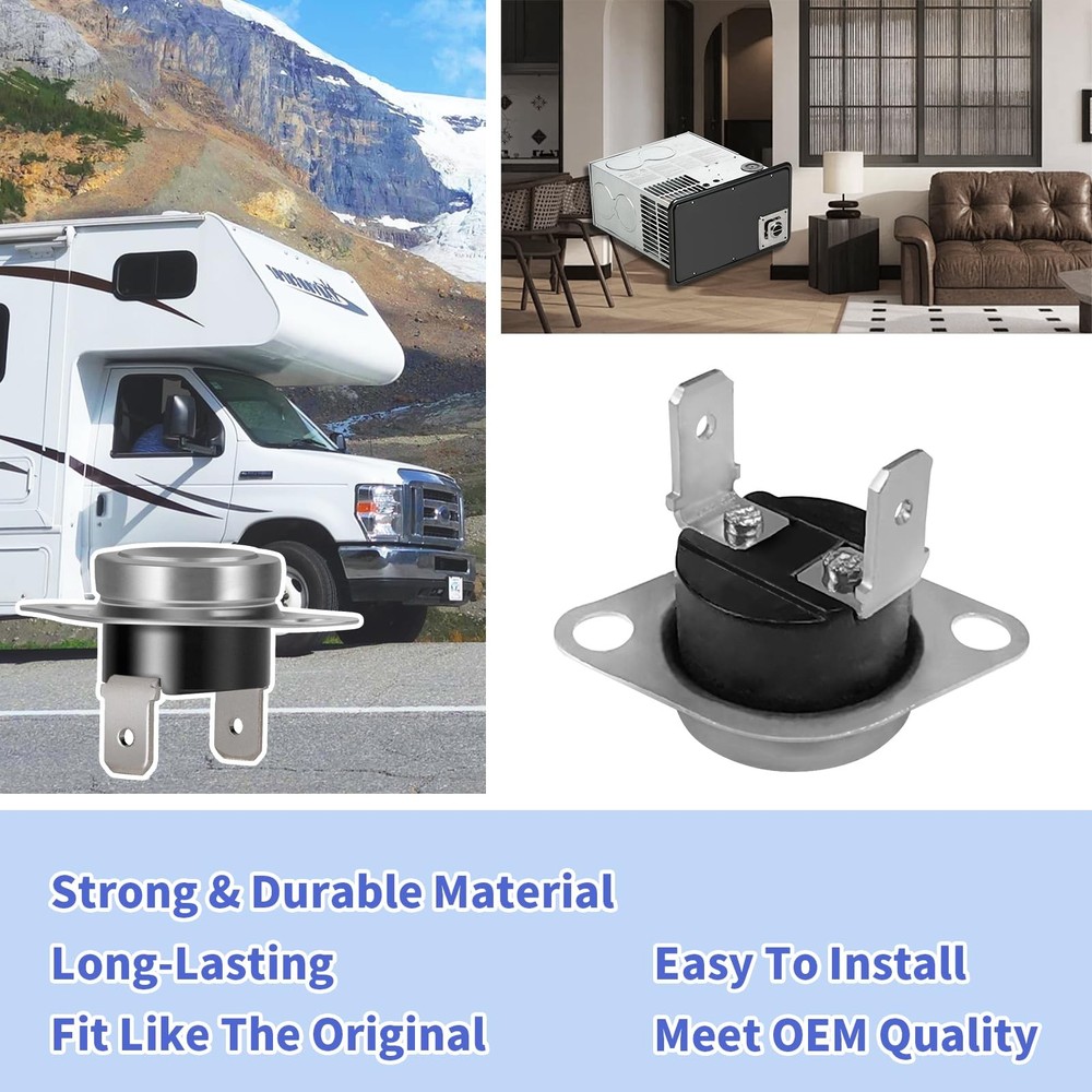 31091 Limit Switch Replacement 190℉ High Temperature Limit Switch for Silver