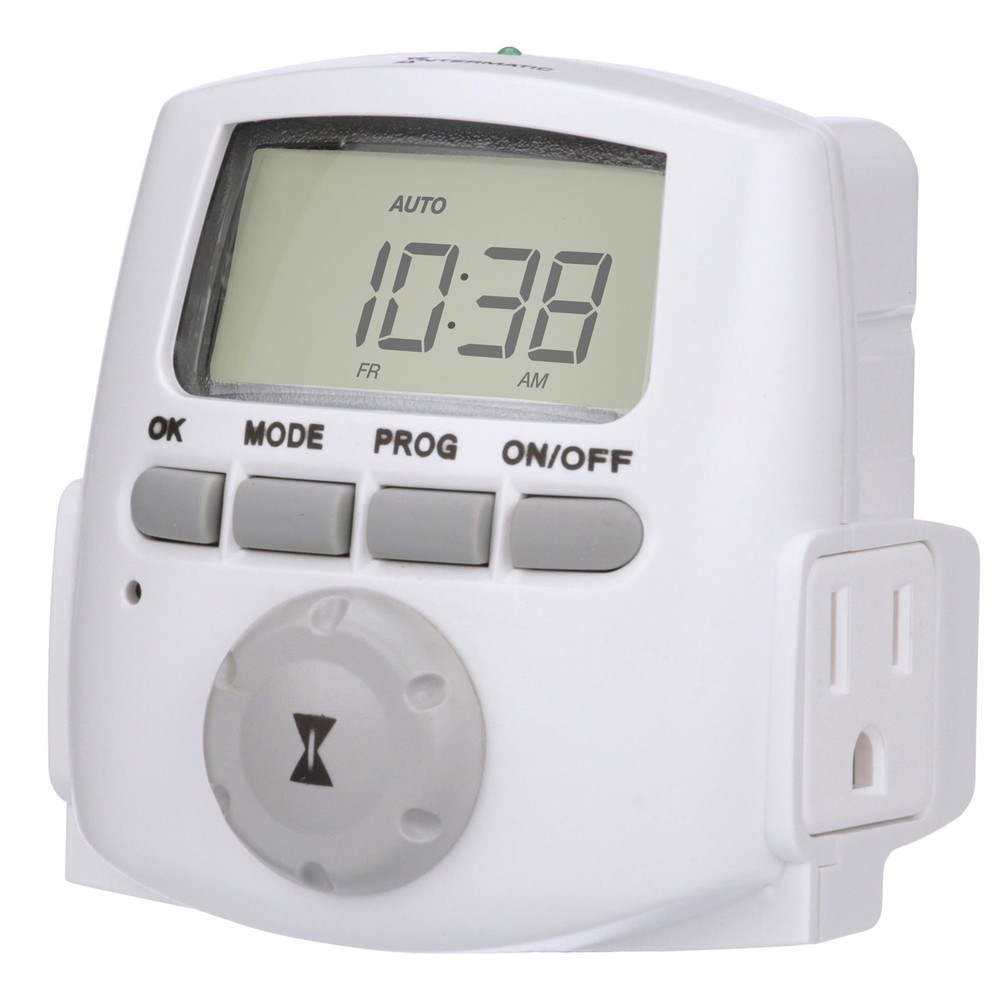 DT620 Heavy Duty Indoor Digital Plugin Timer 7Day Programmable For Lights